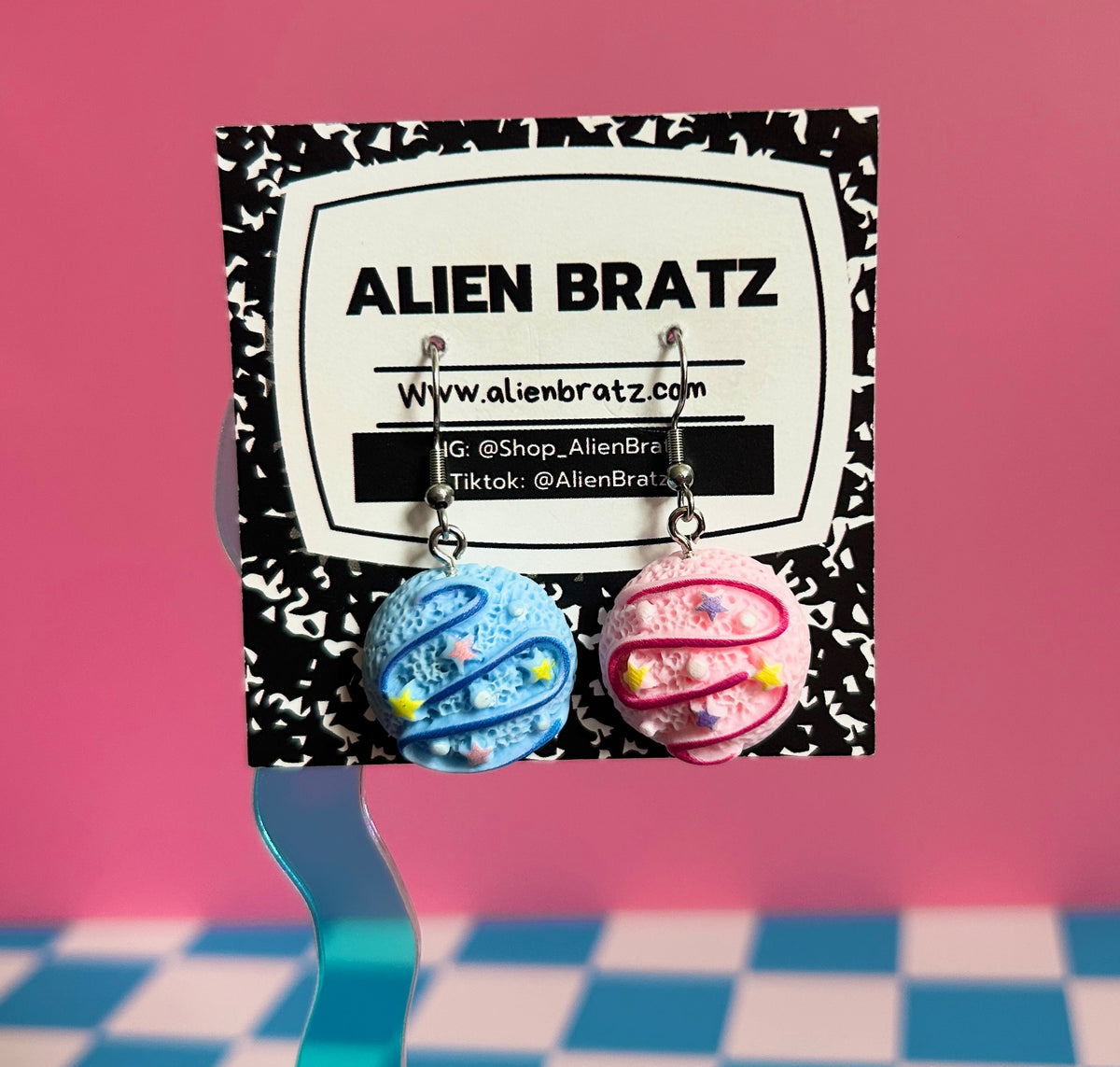 Star Ice Cream Earrings