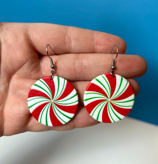 Peppermint Candy Earrings