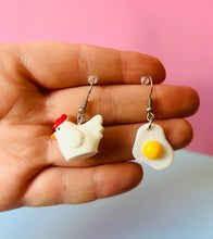 Load image into Gallery viewer, Chicken and Egg Earrings
