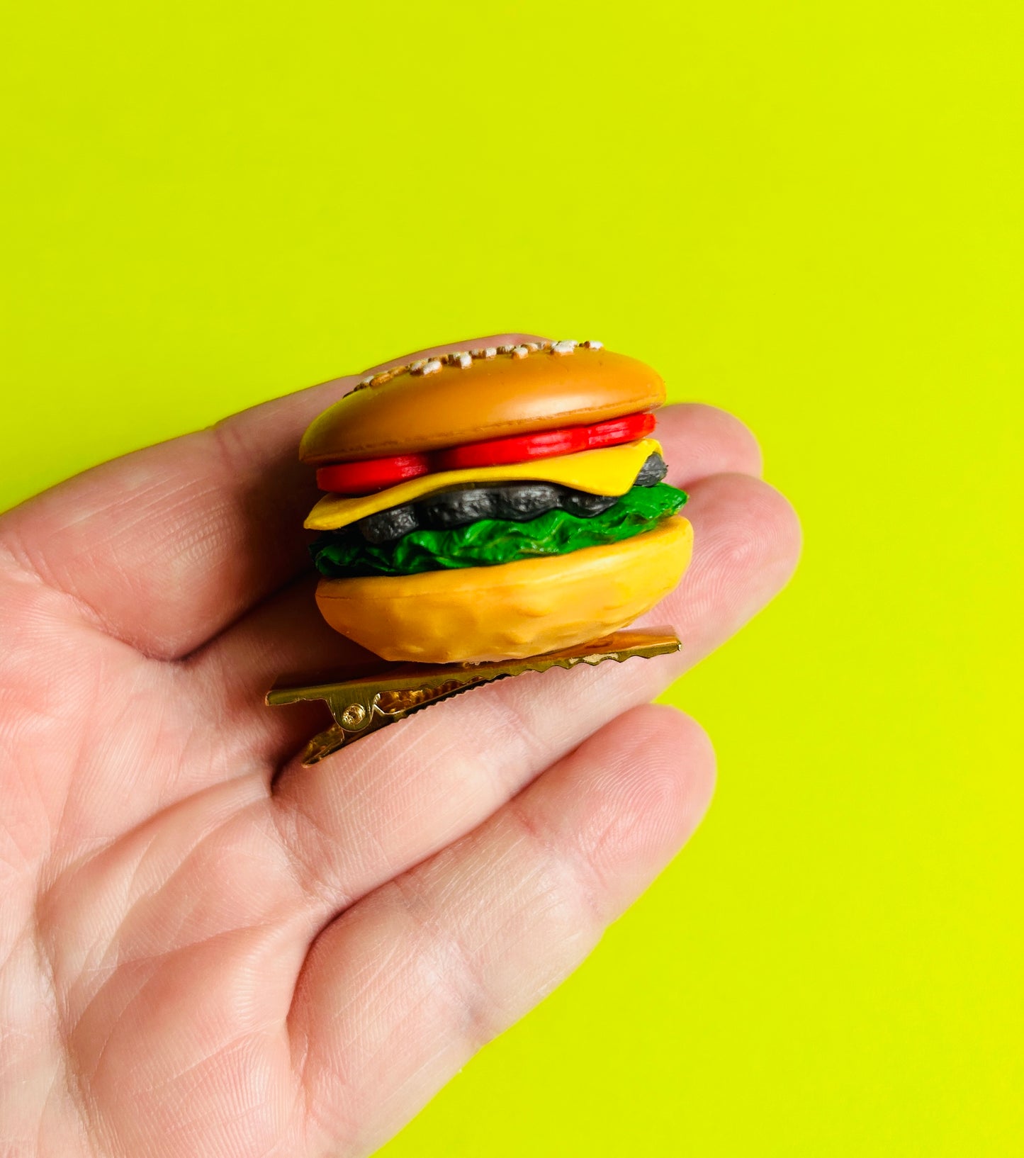 Burger Hair Clip