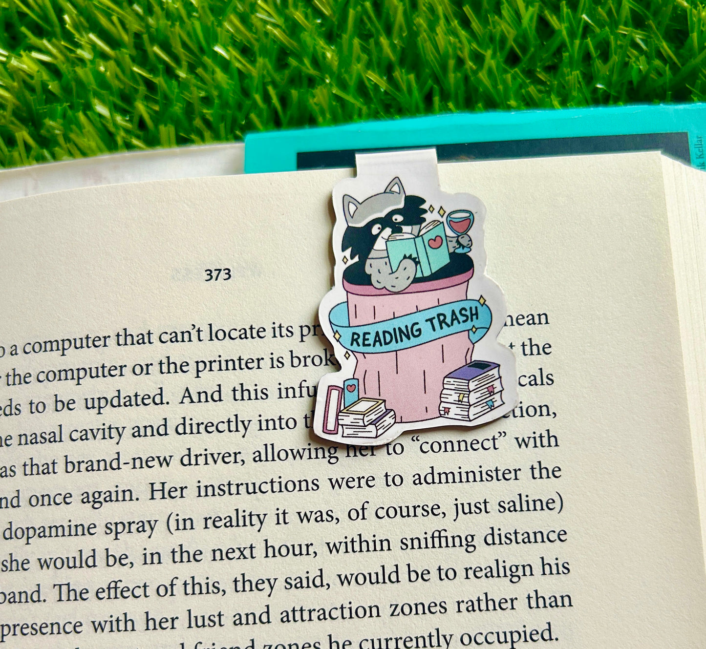 Raccoon Magnetic Bookmark