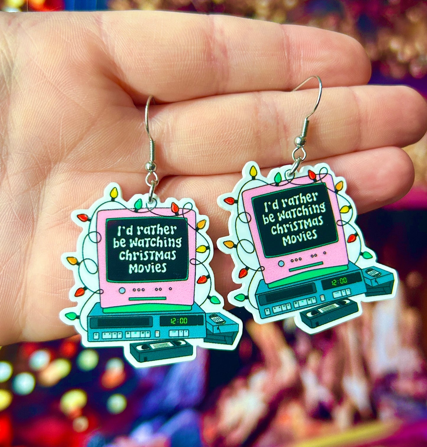 Christmas Movie Earrings Or Necklace
