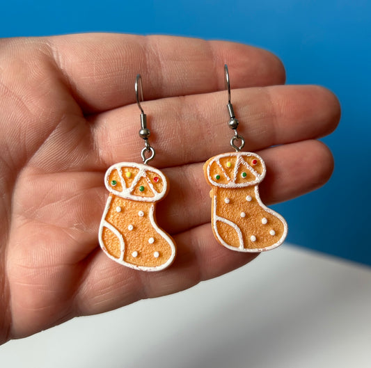 Gingerbread Cookie Earrings