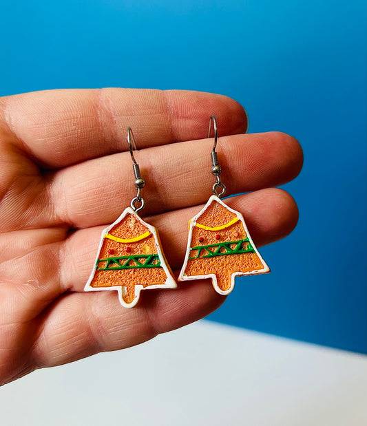 Gingerbread Cookie Earrings