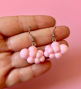 Pastel Pink Cloud Earrings