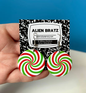 Peppermint Candy Earrings