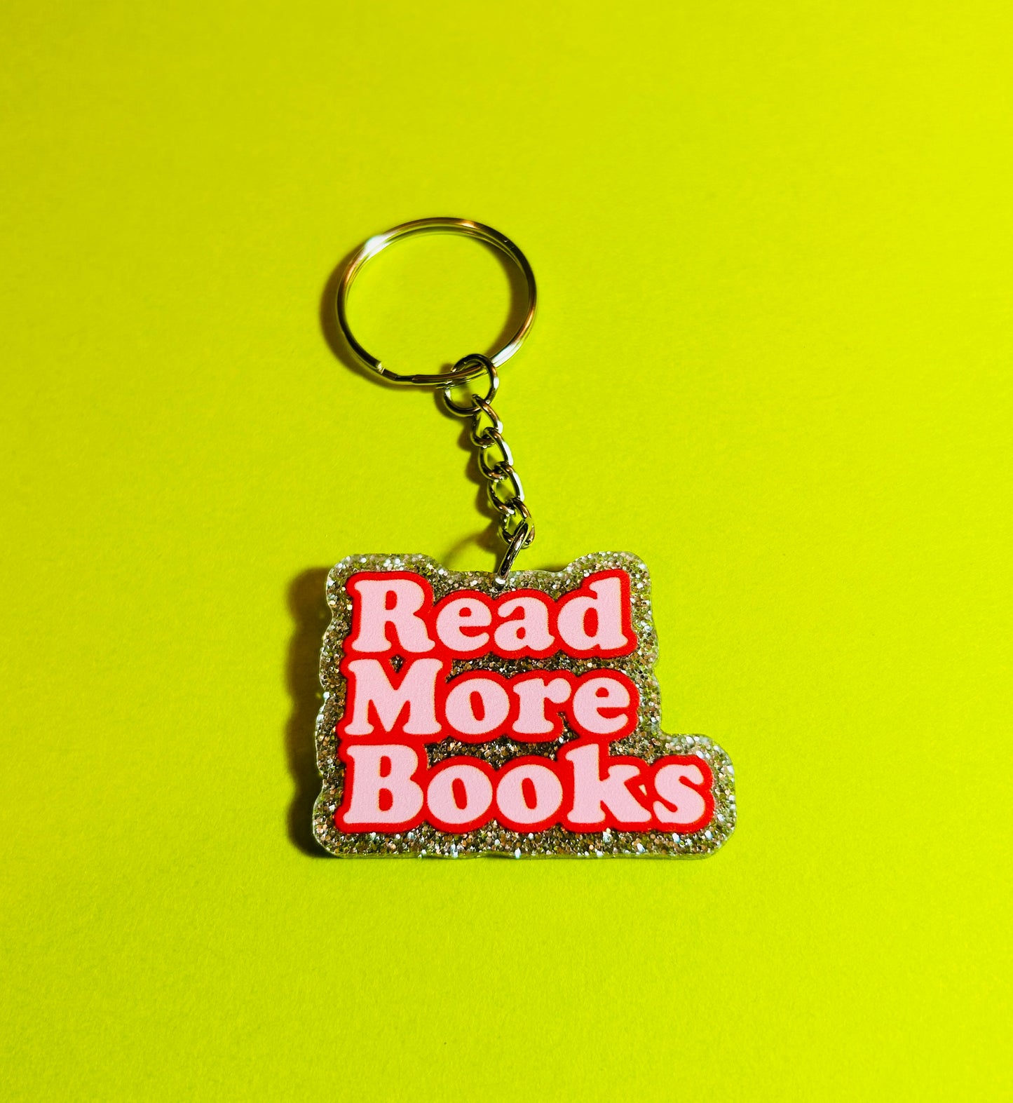 Read More Books Keychain