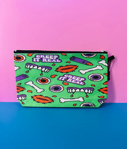 Green Halloween Zipper Pouch Bag