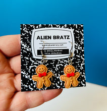 Load image into Gallery viewer, Gingerbread Man Earrings
