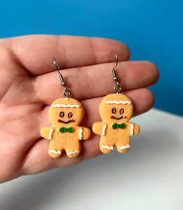 Gingerbread Man Earrings