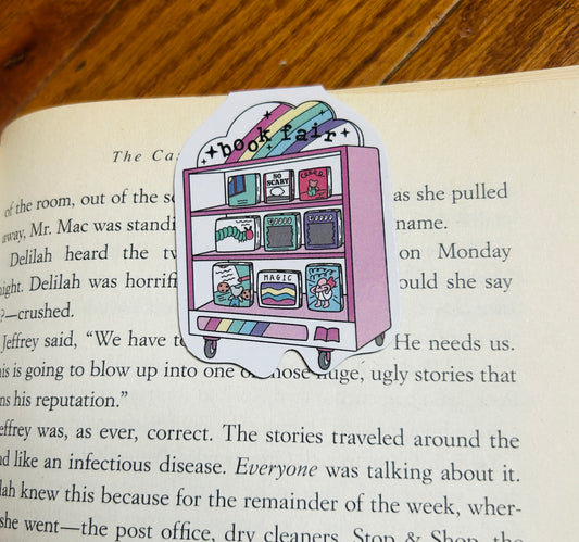 90’s Inspired Book Fair Magnetic Bookmark