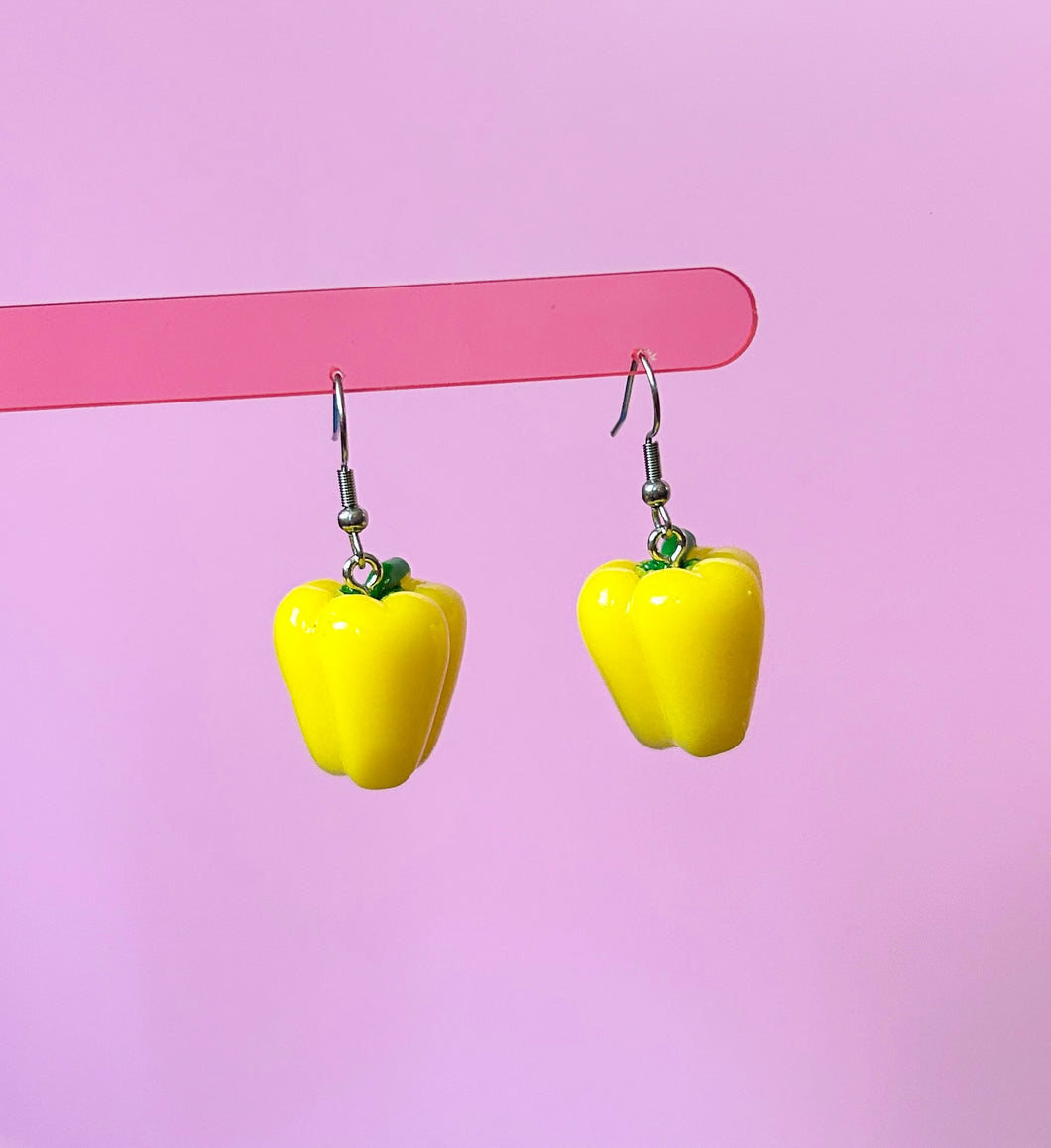 Yellow Pepper Earrings