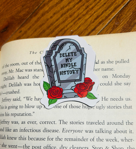 Delete My Kindle History Magnetic Bookmark