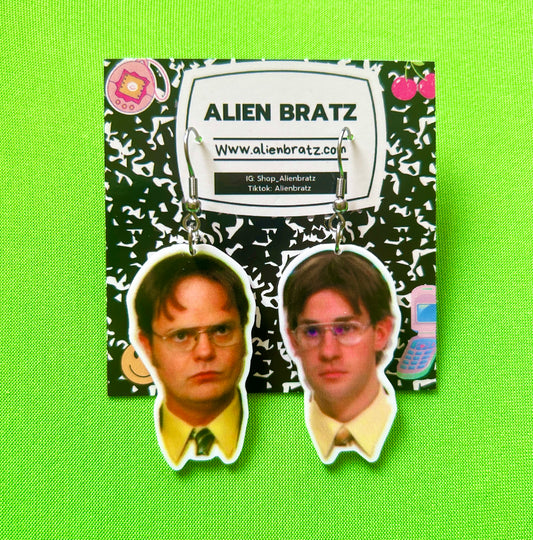 The Office Dwight and Jim Earrings