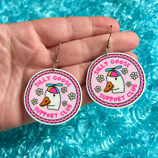 Silly Goose Earrings Or Necklace