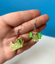 Load image into Gallery viewer, Santa Axotol Earrings
