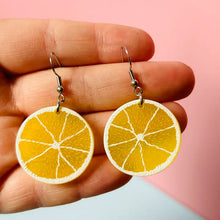 Load image into Gallery viewer, Lemon Slice Earrings
