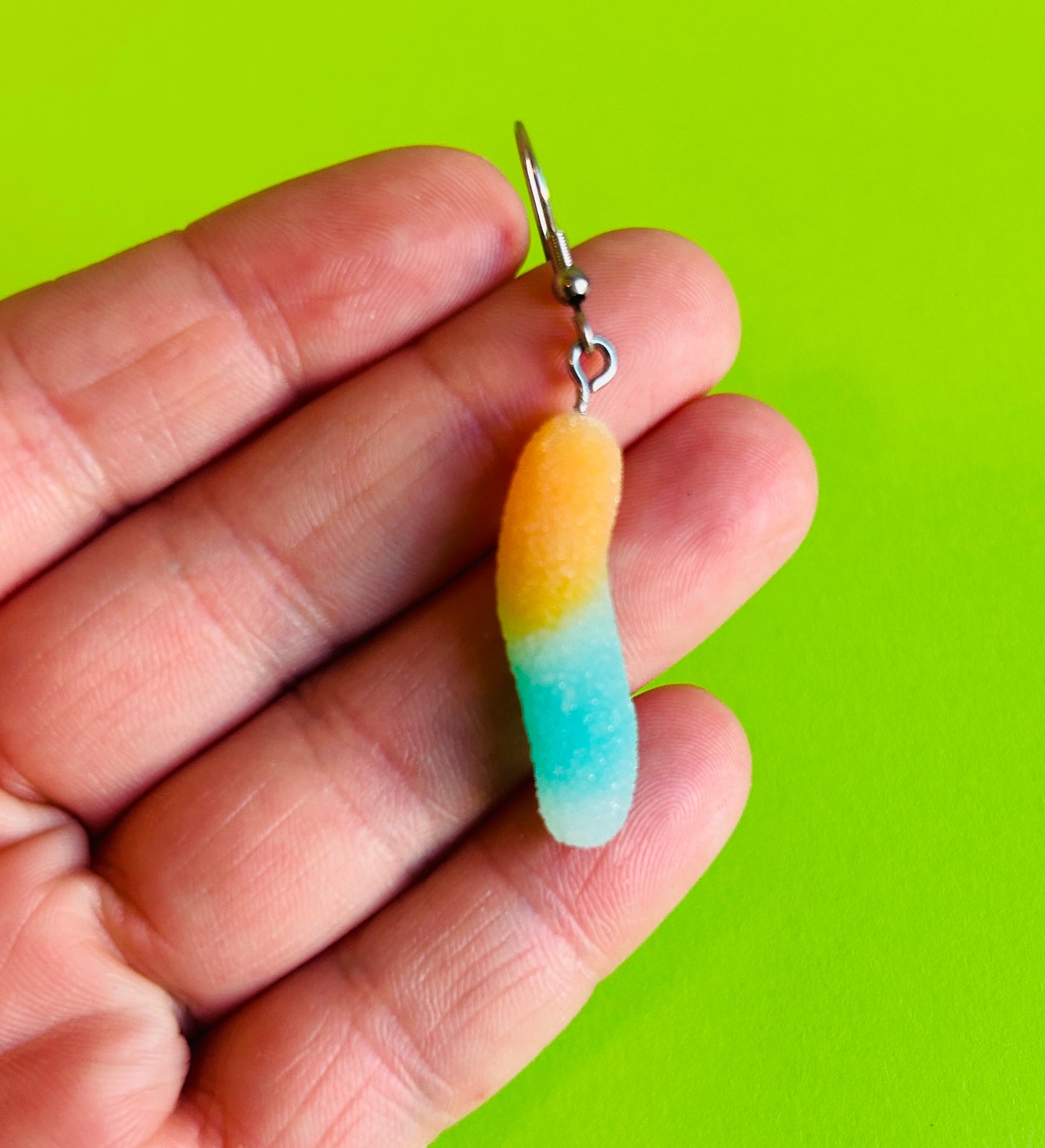 Sour Gummy Worm Earrings