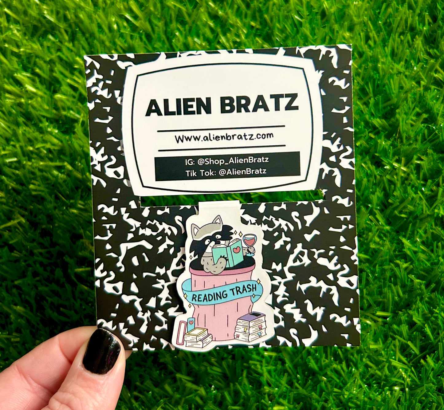 Raccoon Magnetic Bookmark