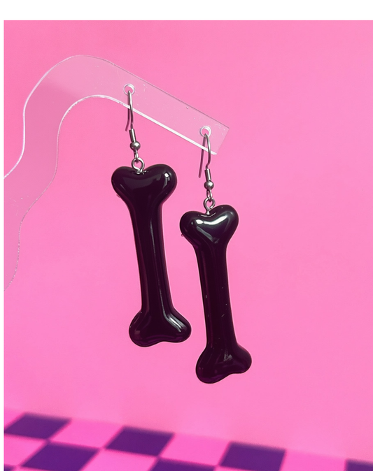 Black Bone Earrings
