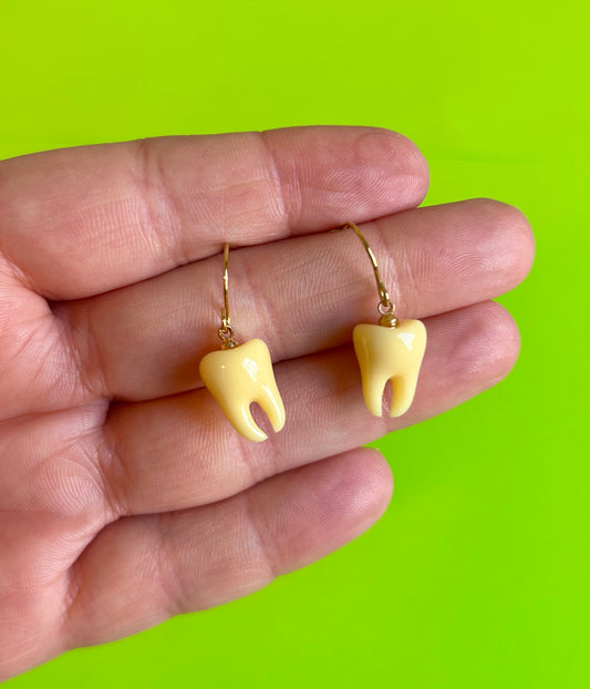 Gold Teeth Earrings