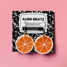 Load image into Gallery viewer, Grapefruit Slice Earrings
