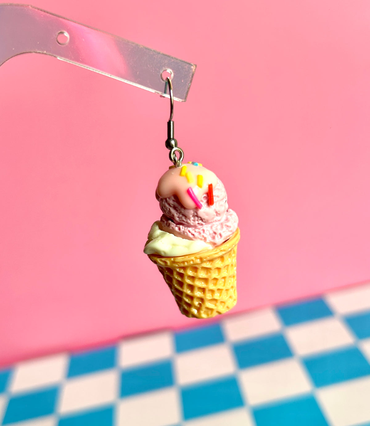 Large Ice Cream Earrings