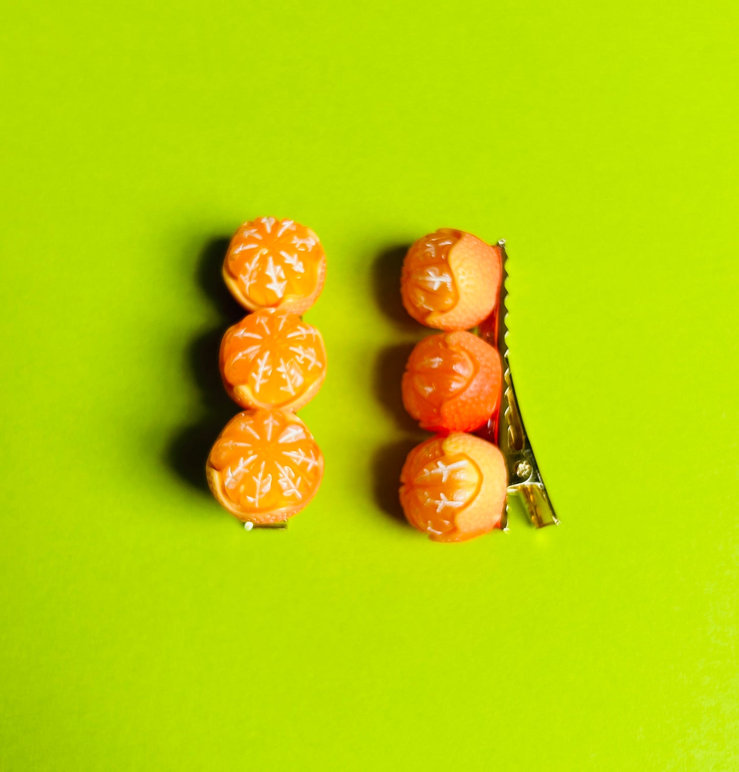 Orange Hair Clips