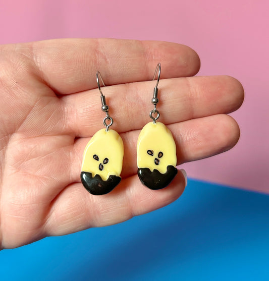 Chocolate Banana Earrings