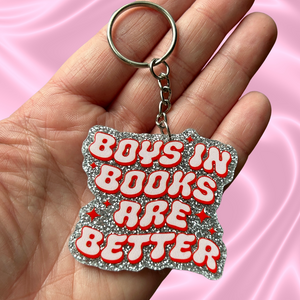 Boys in Books are Better Keychain