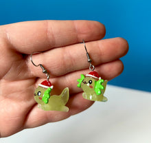 Load image into Gallery viewer, Santa Axotol Earrings
