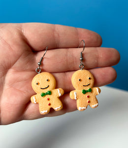 Gingerbread Man Earrings