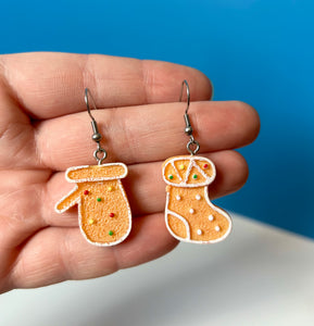 Gingerbread Cookie Earrings