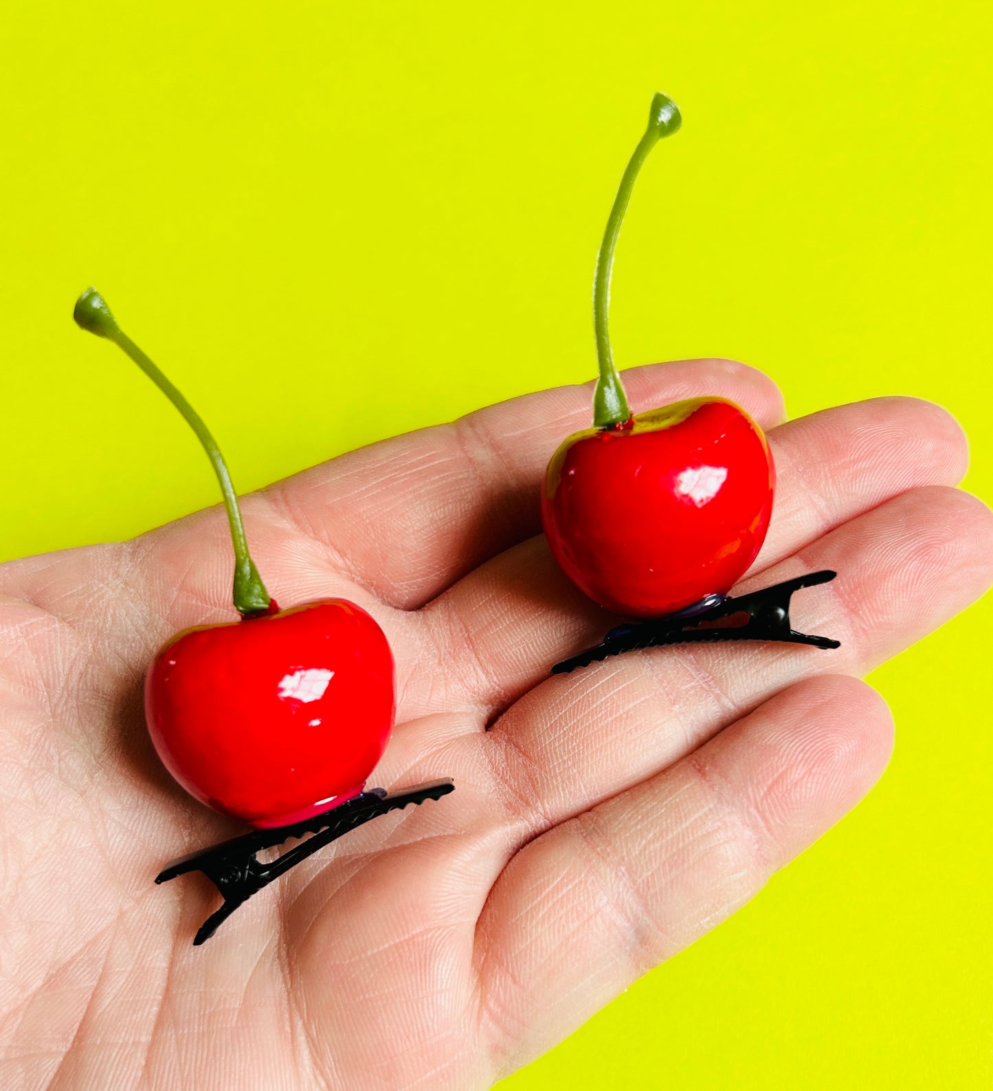 Cherry Hair Clips