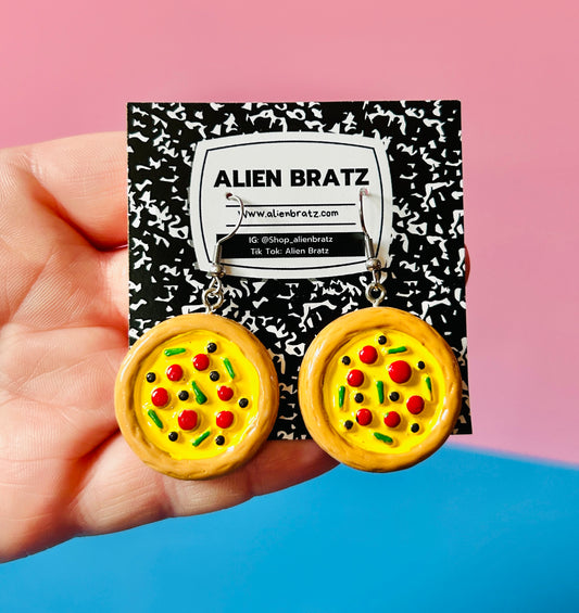 Pizza Earrings