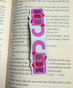 Smutty Reading Do Not Disturb Magnetic Bookmark