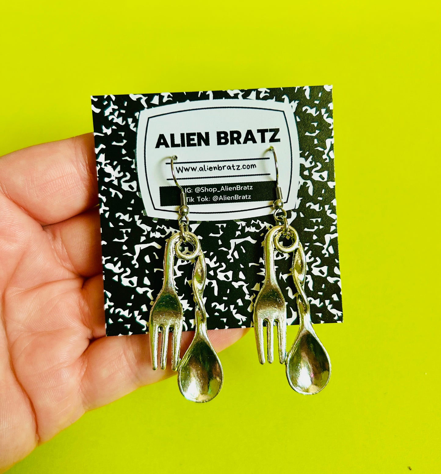 Silverware Earrings