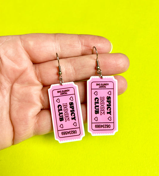 Spicy Book Club Earrings Or Necklace