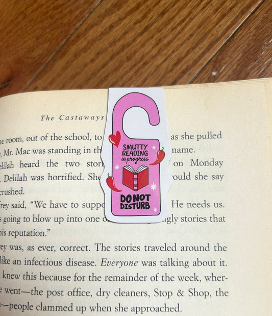 Smutty Reading Do Not Disturb Magnetic Bookmark