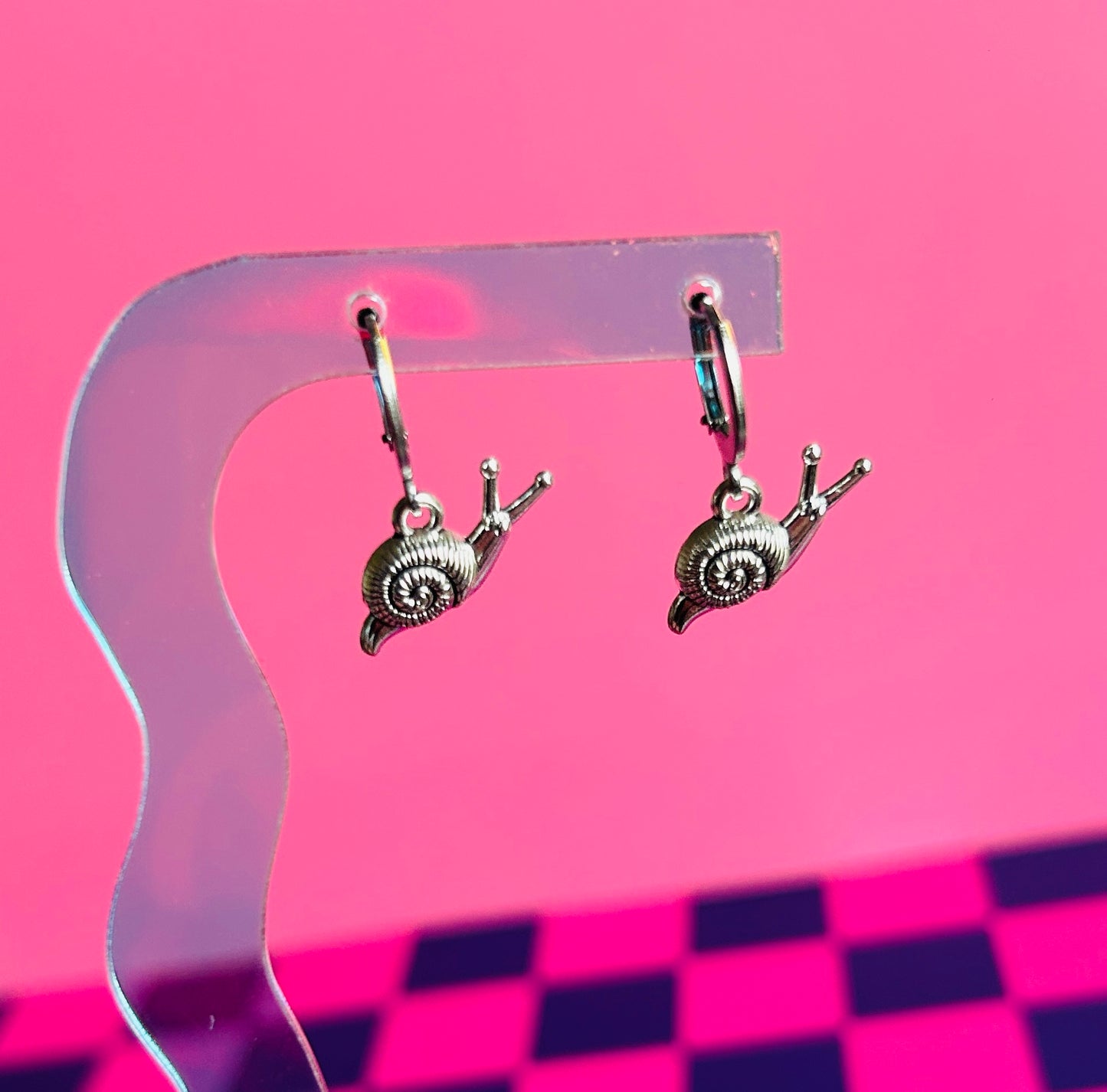 Silver Snail Earrings