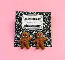 Load image into Gallery viewer, Gingerbread Vampire Earrings
