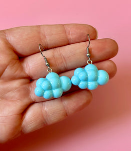 Pastel Blue Cloud Earrings