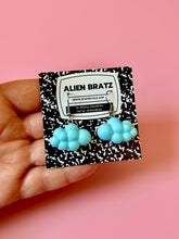 Load image into Gallery viewer, Pastel Blue Cloud Earrings
