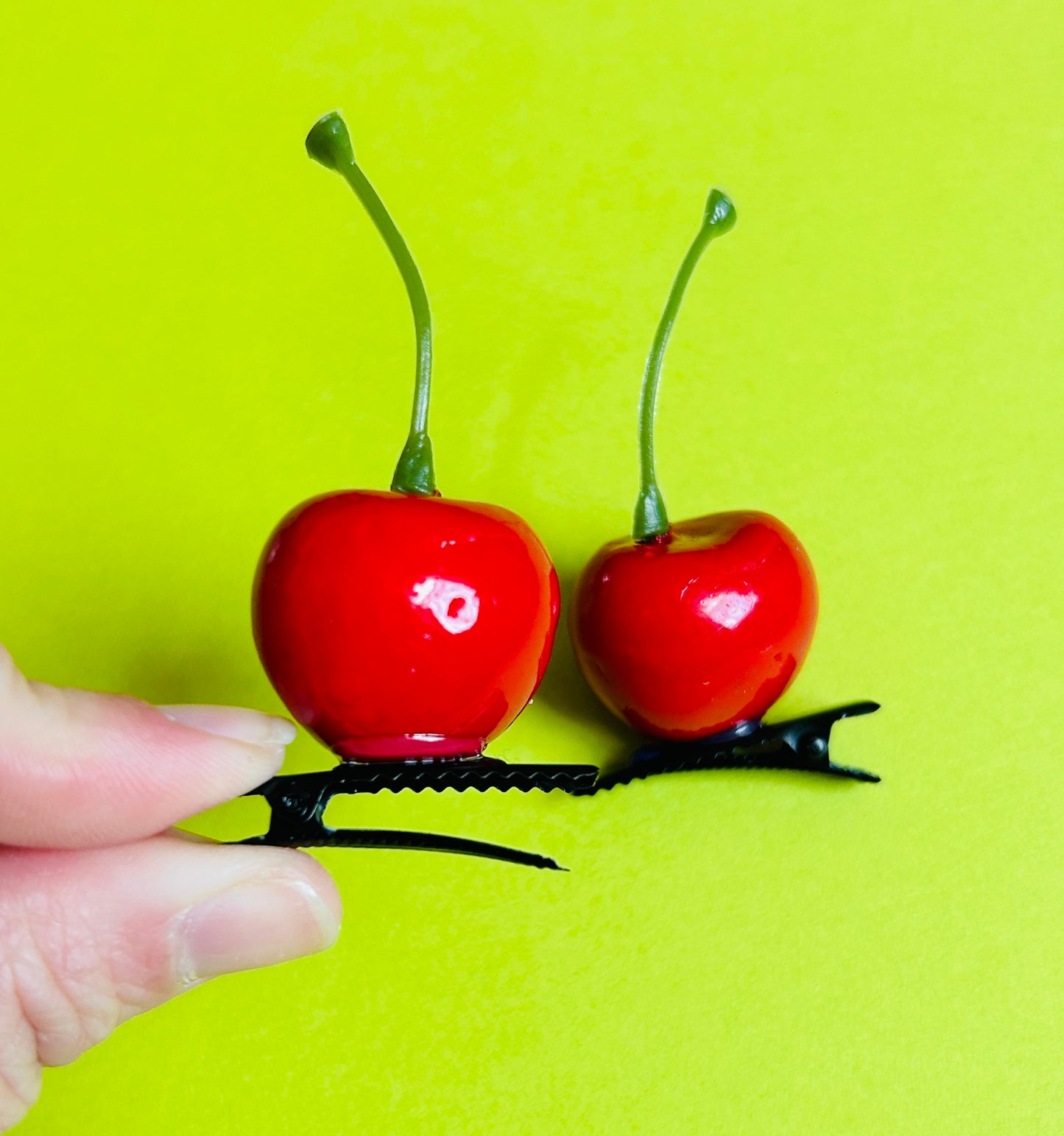 Cherry Hair Clips