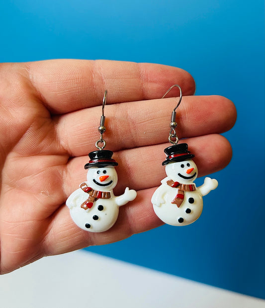 Snowman Earrings