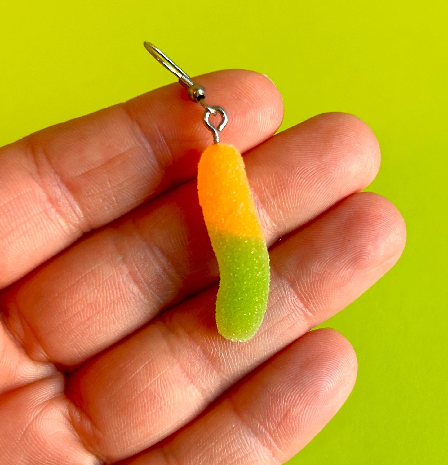 Sour Gummy Worm Earrings