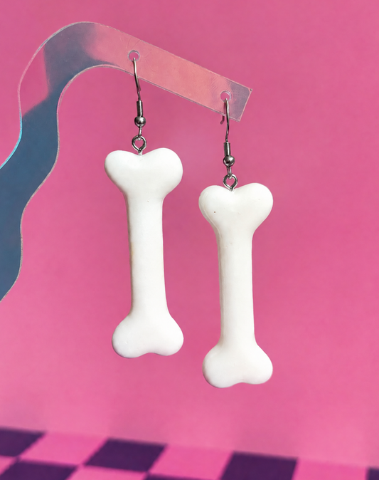 White Bone Earrings