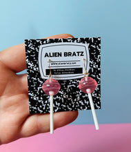 Load image into Gallery viewer, Pink Lollipop Earrings
