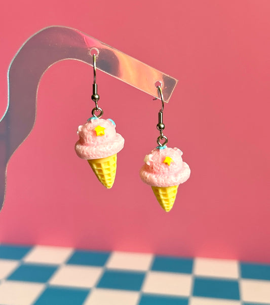 Pastel Star Ice Cream Earrings