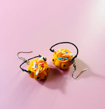 Load image into Gallery viewer, Pumpkin Trick or Treat Bucket Earrings
